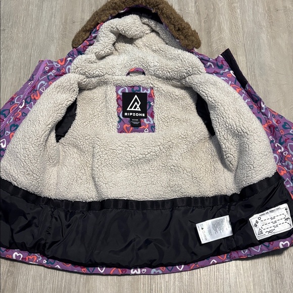 Ripzone Colorful Heart Patterned Hooded Jacket - Picture 2 of 2